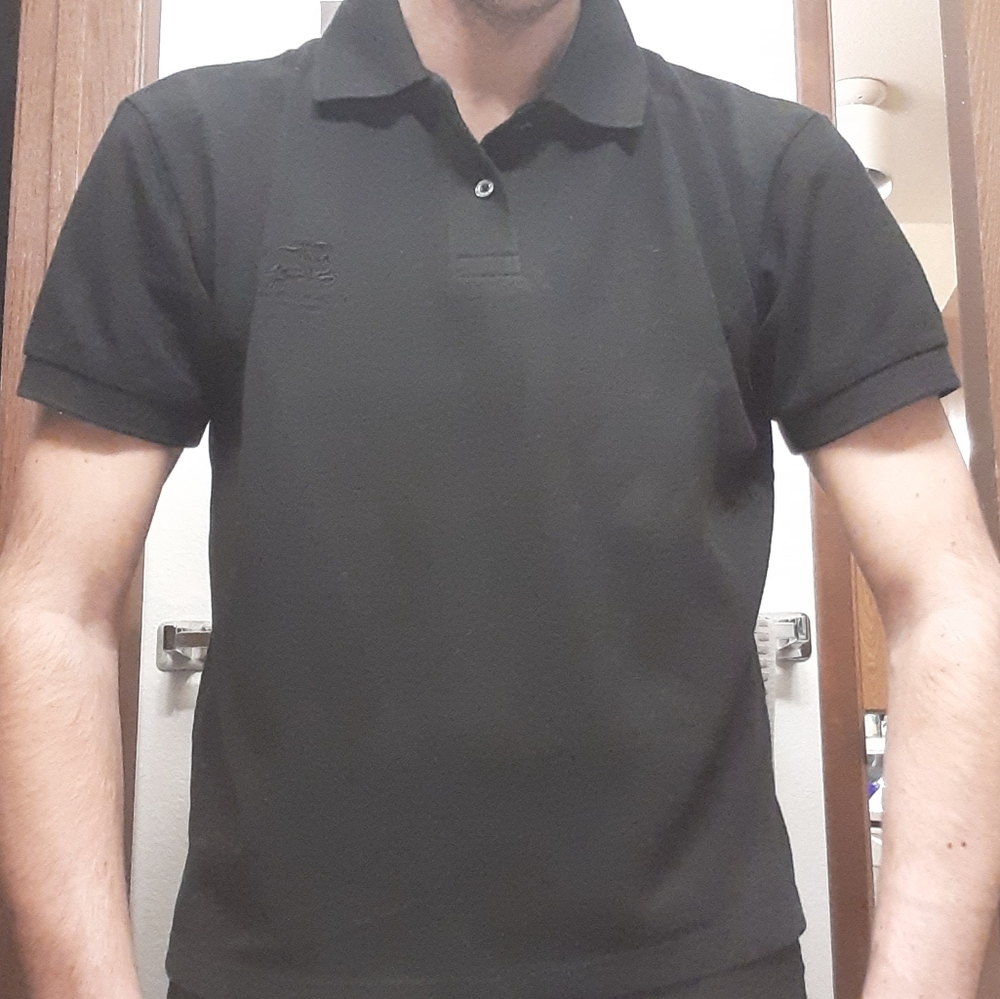 Burberry London Men's Black Polo Shirt Size L
